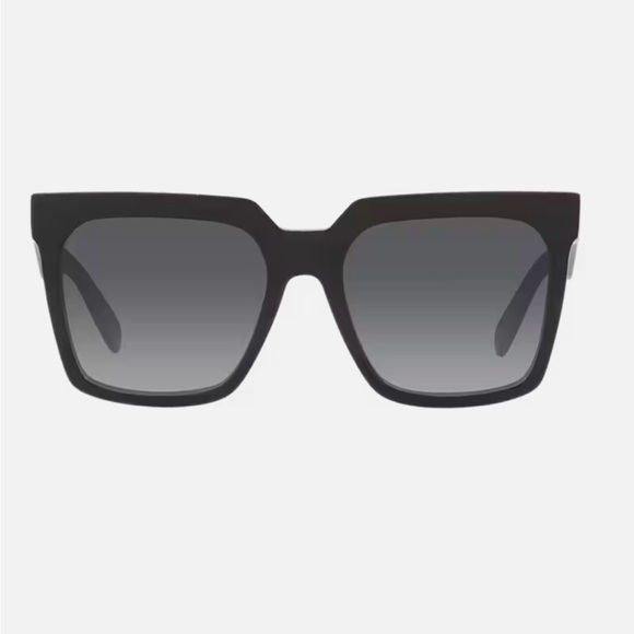 Celine TILDA 3 Dots  Polarized Black Gradient Square Sunglasses, Pre-Owned - Picture 1 of 14